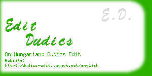 edit dudics business card